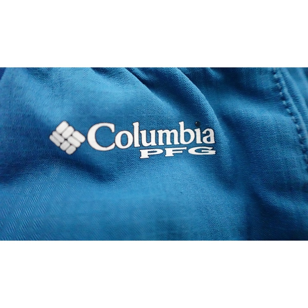 Columbia PFG Tamiami Shorts Womens M Teal Blue Pull On Elastic Waist - Picture 4 of 8